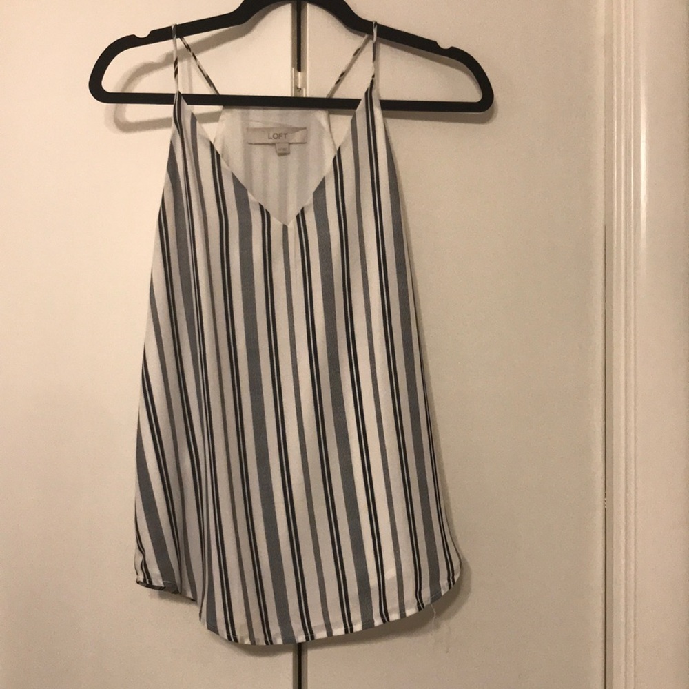 Ann Taylor Loft striped tank top